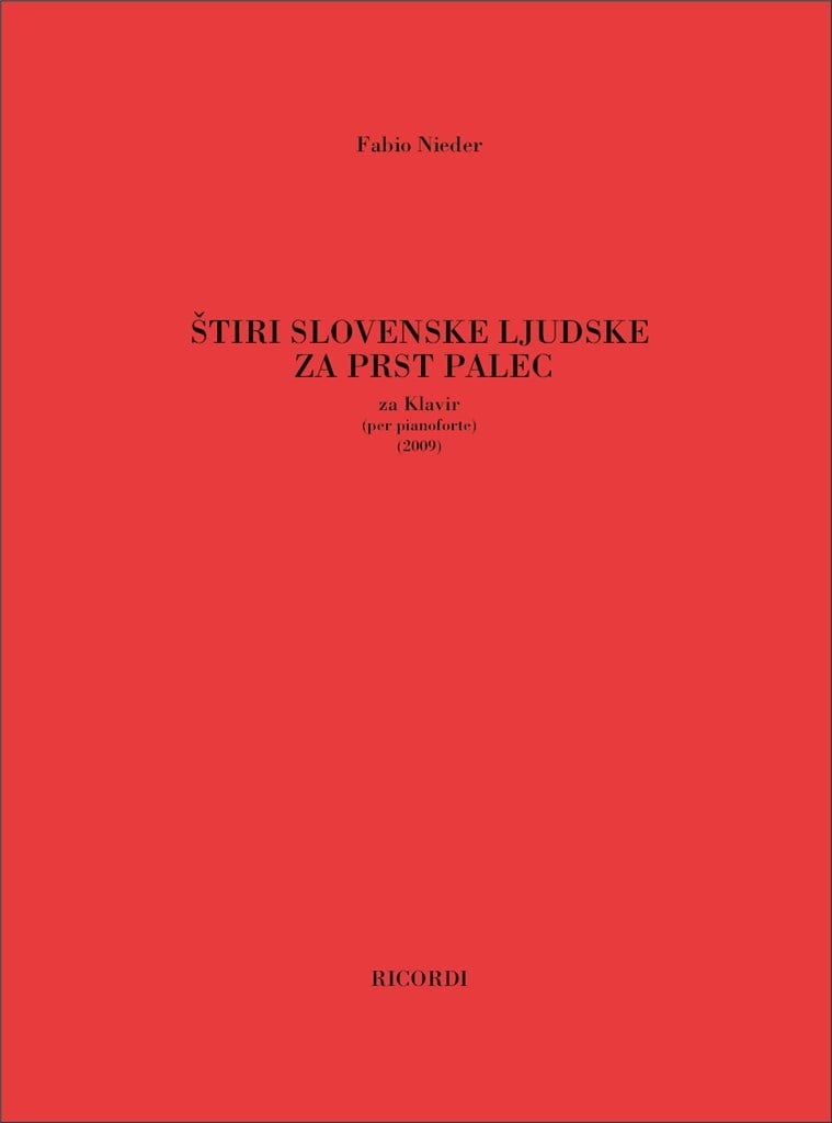 Stiri Slovenski Ljudske Za Prst Palec